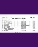 Entry List - NSCC Silverstone [1172F] 1959