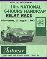 Programme Cover - Silverstone 6 Hours Relay Handicap 1960