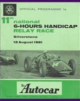 Programme Cover - Silverstone 6 Hours Relay Handicap 1961