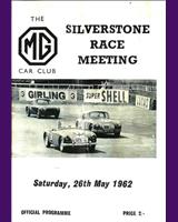 Programme Cover - MGCC Silverstone [race 1] 1962