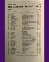 Entry List - Martini Trophy Silverstone 1965