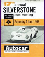 Programme Cover - The Eight Clubs Silverstone - Handicap A 1966