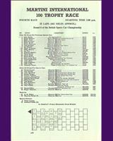 Entry List - Martini Trophy Silverstone 1970