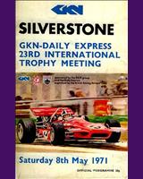 Programme Cover - RAC Sports Car Championship Silverstone 1971