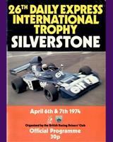 Programme Cover - International Trophy 1974