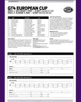 Entry List - European GT4 Cup Silverstone 2007