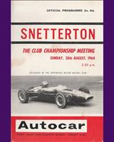 Programme Cover - SMRC Snetterton [GT] 1964