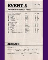 Entry List - RECC Snetterton [Clubman+1200F+750F] 1967