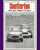 Programme Cover - WECC Snetterton [Clubman/1172F/750F] 1969