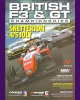 Programme Cover - British GT Championship Snetterton 2009