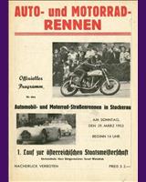Programme Cover - Stockerau 1953
