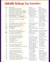 Entry List - Can-Am Texas 1969