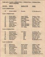 Entry List - SCCA Regional Thompson [BP+CP+DP+GM] 1958