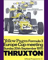 Programme Cover - Interserie Thruxton 1970