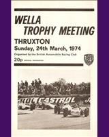 Programme Cover - Tricentrol Sports GT Championship Thruxton 1974