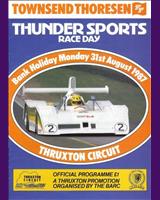 Programme Cover - Thundersports Thruxton 1987