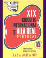 Programme Cover - Vila Real 1972