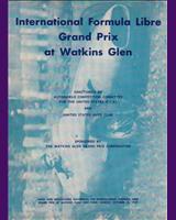 Programme Cover - Formula Libre Watkins Glen 1959