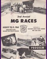 Programme Cover - 2nd Annual MG Races Watkins Glen 1960