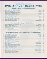 Entry List - SCCA Regional Watkins Glen [CM+DM+EM+FM+GM+AP+BP] 1964