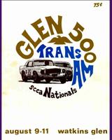Programme Cover - Trans-Am Watkins Glen 1968