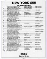Entry List - Watkins Glen 500 Kilometres - Grand Touring 1991