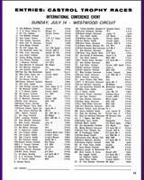 Entry List - ICNSCC Westwood [EP+HM] 1963
