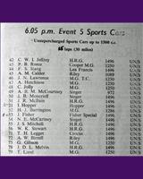 Entry List - WJC Winfield [S1.5] 1951