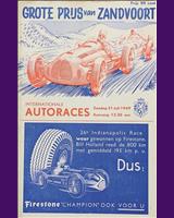Programme Cover - Zandvoort International 1949