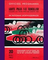 Programme Cover - Zandvoort Grand Prix Support Sports Car Race 1962