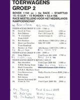 Entry List - NTK Zandvoort 1974