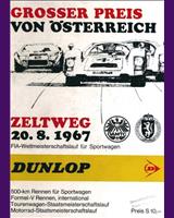 Programme Cover - Zeltweg 500 Kilometres 1967