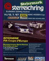 Programme Cover - Interserie Zeltweg 1987