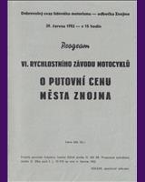 Programme Cover - Znojmo [S750] 1952