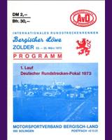 Programme Cover - DARM Zolder Bergischer Löwe 1973