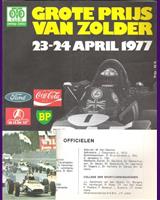 Programme Cover - Belgium Zolder [1.6] 1977