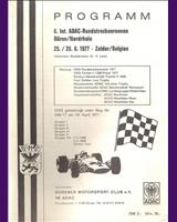 Programme Cover - DARM Zolder 1977