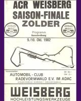 Programme Cover - Zolder [A/B] 1982