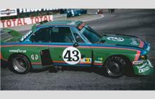 Photo Ancienne Course Auto 1970s - Ronnie Peterson & Gunnar Nilsson BMW 3.5 CSL Turbo