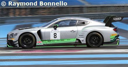 8 - Bentley Continental GT3 - Bentley Team M-Sport